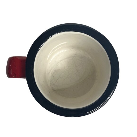 Coffee Hot Chocolate Mug Cup Red Let Heaven and Nature Sing Christmas Red - Picture 4 of 5